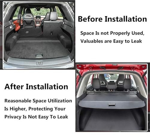 NALSA für VW Golf 7 MK7 2014-2019 Einziehbarer Auto Laderaumabdeckung Rollo Kofferraum Abdeckung Kofferraumabdeckung Cargo Cover Ablagen Schutz PrivatsphäRe ZubehöR