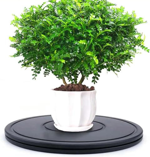 GZYHDC Piatto Piattaforma Rotante, Supporto Girevole Manuale di 360°, Base per Giradischi, Piatto Rotante per Computer Portatili, Monitor, TV, Altoparlanti, Artigianato, Piante, Cucina-1pc