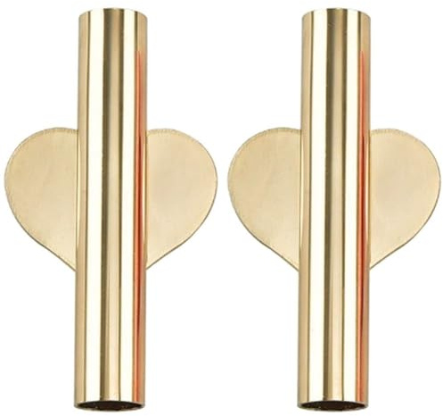 Luxylei Florero De Pared De Metal, 2 Piezas Florero De Arte De Pared De Flores Floreros De Pared Adhesivos Floreros De Metal De Tubo Florero Autoadhesivo Soporte Moderno para Plantas De Secado