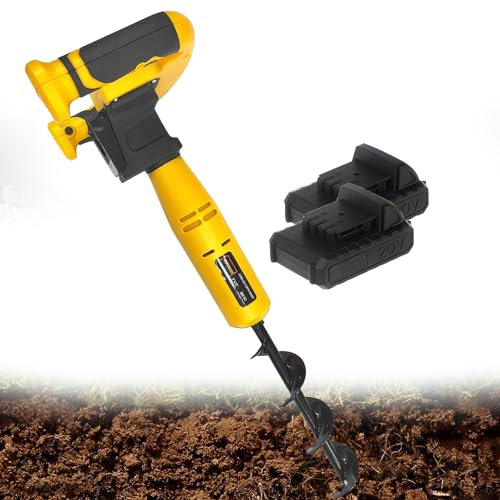 Trivella per recinzione da giardino – Punta elettrica per trapano a trivella, con un clic in avanti e indietro