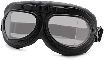 CKryzillix Fahrradbrille Winddicht,Motorradbrille Motorrad Goggles Gläser Vintage Motorrad Klassische Retro-Schutzbrille for Harley Eyewear Protection Moto Motocross-Brille(Retro Goggles 3 S)