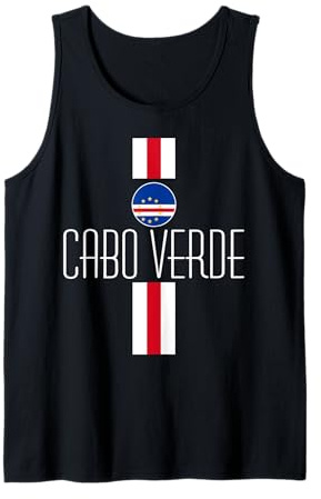Love Cabo Verde With Cape Verde Flag Independence Day Tank Top