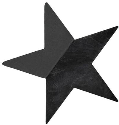INNA-Glas Oasis Black Ideal Stern THARA, schwarz, 30x29x4,5cm | Nass-Steckschaum - Bioline Holzunterlage - Nasssteckmasse