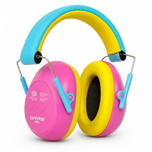 SAFETREE Protezione dell'udito per bambini [3-12 anni] SNR 24dB – Leggero e pieghevole per viaggi, sonno, concerti, fuochi d'artificio, autismo, nan, Taglia unica