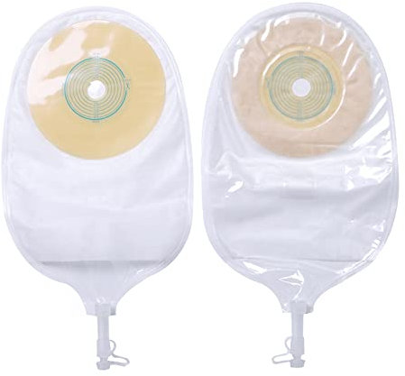 SDGBCXD Sacs pour stomies， Fournitures d'urostomie Medicals Poche drainable Sacs de stomie ou colostomie Iléostomie Soins de stomie 15 pièces