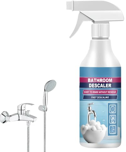 Powerful Bathroom Foam Cleaner & Limescale Remover Spray,All-in-One Shower,Tile,Toilet & Bath Cleaner for Stubborn Stains,No Rinse Daily Cleaning Spray,Shower Cleaners Spray
