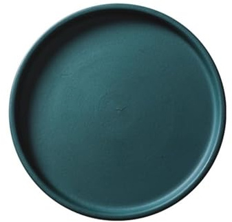 Bandejas para Plantas Platillo de cerámica for Plantas, Maceta for balcón, Bandeja Goteo, Paleta Redonda(Green,Medio)