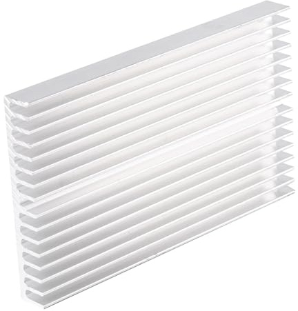 Badafaci Dissipatore di Calore Modulo in Alluminio 60 Mm X 60 Mm X 10 Mm Dissipatori di Calore Profilo in Alluminio Dissipatore di Calore Aletta di Raffreddamento con 16 Denti