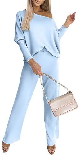 SCBFDI Completo Donna per Palestra Set Tuta Donna Tute da Completi Palestra Pantalone Elegante Apicoltore Felpata Pantaloni Larghi Invernali Completo Turchese 3XL