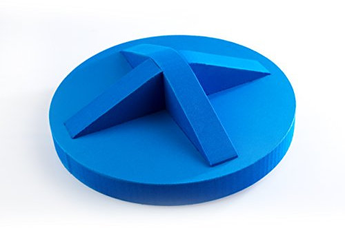 softX Balance Trainingsgerät Therapie-Kreisel, blau, ca. 37,5 x 37,5 x 10 cm