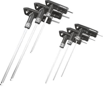 Topeak Innensechskantschlüssel Set T-Handle DuoHex, Black, 2/2.5/3/4/5/ 6mm, TPS-SP01