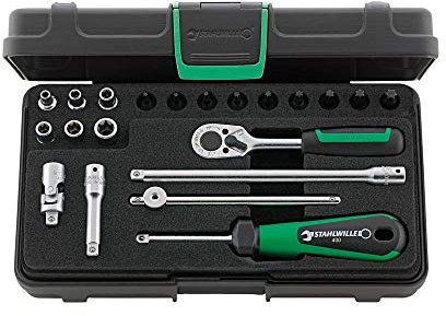 Stahlwille 96013701 Torx-Garnitur 21-teilig im robusten, stapelbaren ABS-Kunststoffkasten
