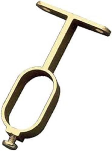 Amig - Pack de 2 Soportes Laterales para Tubos de Armario - Bases para Barras del Vestidor - Adecuadoes para Colgar y Organizar Ropa - Aluminio - 30 x 15 x 45 mm - Blanco