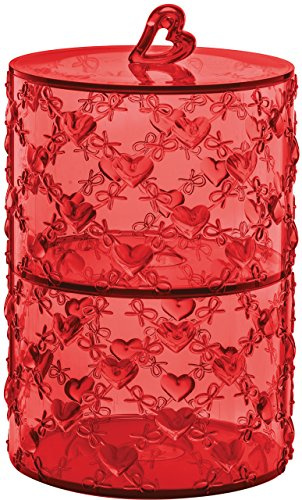 Guzzini GZ11520165 11520165 Set 2 Contenitori Impilabili Love Rosso