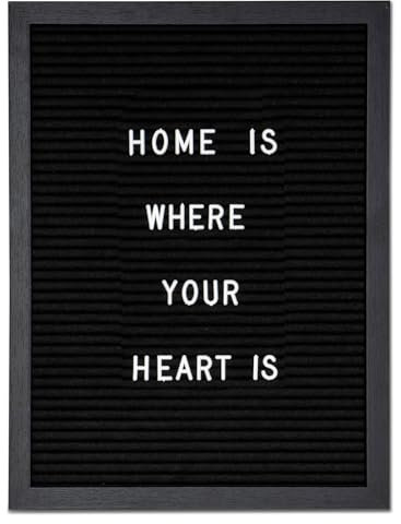 Buchstaben Tafel Holz 30x40cm Letter Board Schwarz Stoff Stecktafel Memotafel Wanddeko