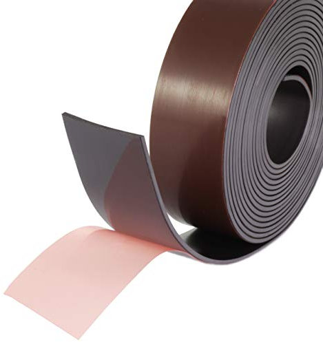 Klebeshop24 MAGNETBAND SELBSTKLEBEND | Abmessungen wählbar | Magnetisches Klebeband | Flexibel, schneidbar, bruchfest | Einseitig magnetisiert / 12,7 x 1,5 mm, 2,5 m auf Rolle