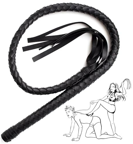 Peitsche Bdsm 110cm schwarz Flogger für intensive Rollenspiele Sex spiele für die paare Erotik-spiel stark & flexibel Lederpeitschen Bdsms spielzeug extrem für frauen dominante Fantasien FOPS B21-9