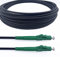 Elfcam® - Cavo Fibra Ottica con Armatura in Acciaio Corrugato LC/APC per LC/APC Simplex Monomodale, OS2 9/125µm, Nero (20M)