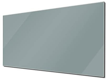banjado Glas Magnettafel (100 x 50cm) - Magnetwand Glas - Magnetpinnwand als Memoboard - Pinnwand Magnettafel Küche, Büro, Kinderzimmer - Grau