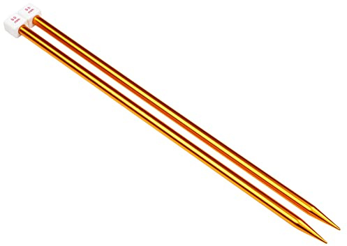 Coopay Stricknadeln 9,0 mm, 35 cm Lang Stricknadel aus Metall für Professionelle Stricker, Leichte Aluminium Stricknadeln für Arthritische Hände, Lange Nadeln für Pullover, Decken, Große Projekte