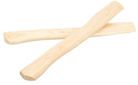 DOITOOL Axt Holzgriff Ersatz Axt Ersatzstiel Holz Beil Ersatzgriff Hammer Griff Ersatz 38cm Stil A 2 Stück Forstwerkzeug Zubehör Gartenwerkzeug Ersatzteile