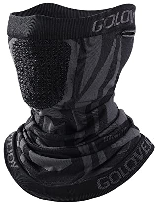 AYPOW Nackenwärmer Gesichtsmaske Herren Damen,Atmungsaktiv Winddicht Multifunktionstuch Outdoor Sportschal Schlauchschal Halswärmer Sturmhaube Halstuch Bandana Sturmhaub für Skifahren Motorrad Fahrrad