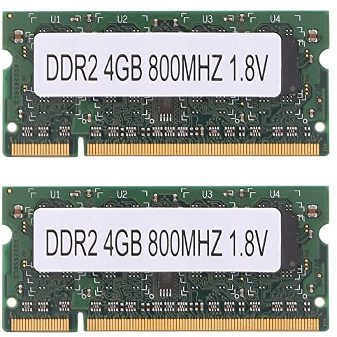 2X RAM DDR2 4GB 800MHz para ordenador portátil PC2 6400 2RX8 200 SODIMM para memoria portátil AMD