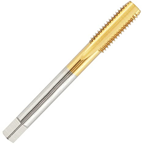 Aceteel Taraud à métaux HSS 3/8-32 UNEF avec revêtement en titane, filetage 3/8 x 32 UNEF pour droitier