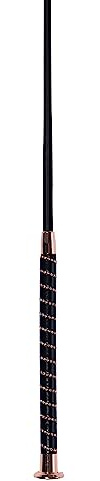 HKM Sparkle 9178 - Frusta da Dressage, Colore: Nero/Oro Rosa 120