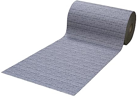 SaRani Teppichläufer, Läufer, Läufer, für Küche, Flur, flexibel, zuschneidbar, aus rutschfestem Gummi (Grau, 200 x 50 cm)