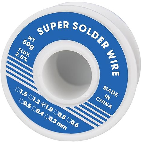 1mm Lötdraht,Lötzinn,Soldering Wire,Lötzinn mit Flussmittel,Lötzinn 1mm,Solder,mit Kolophonium Kern,Niedrigschmelzender (50g)