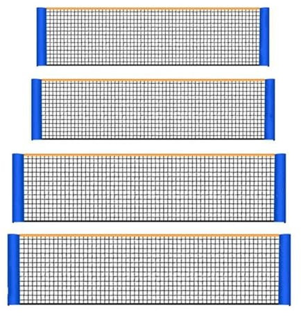 SBTRKT Standard-Badmintonnetz for professionelles Sporttraining, Tennisnetz im Freien (Color : Blue, Size : 5m)