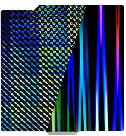 Druckplatte für Bambulab X1C X1 X1E P1P P1S A1, Doppelseitig Texturiert PEI Druckplatte Light Beam+Phantom H1H Spring Steel Sheet Flexible Removable Platform Build Plate für Bambu Lab 257 * 257mm