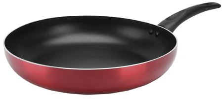 Sitram 711902 Poêle en Aluminium pressé CHERRY Ø 32 cm - Revêtement anti-adhésif - Coloris Rouge métallisé - Tous feux dont induction