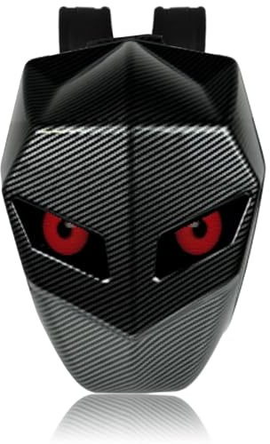 Bewinner Motorrad LED Rucksack mit USB-Anschluss | Wasserdichter 3D-Rucksack für Reisen & Programmierbare Helmtasche mit Auge-Display | Multifunktionaler Motorradrucksack für Herren & Damen