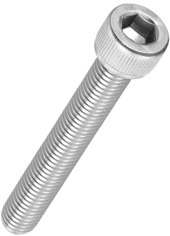 Kozelo 2 Stück Zylinderschrauben mit Innensechskant - [M10-1,5 x 75mm] 304 Edelstahl Vollgewinde Allen Innensechskantschraube für Elektromotor 3D-Drucklüfter Motorenaustausch, Silber