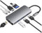 USB C Hub Ethernet, USB C Hub Multiport Adapter, 9 in 1 USB C Dock with HDMI 4K, 100W PD, Gigabit RJ45, SD/TF Card Reader, USB A&C 3.0, USB C Dongle Docking Station for MacBook, Dell, Lenovo, HP