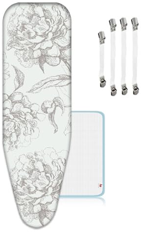 ZJBKX Bügelbrettbezug, XXL, Universal größe Bügeltischbezug, Extra Lage, 160 x 60 cm, Schöner Ersatz mit 4 Bügeltischspanner
