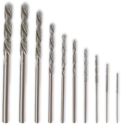 Juego de 10 brocas de diamante para azulejos, resistentes y duraderas, prácticas brocas de diamante para azulejos, perfecto para trabajos de grabado fino y proyectos detallados