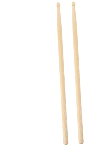Walnuss Schlagzeugstöcke 7a, 1 Paar für Anfänger und Kinder | Praktisch für Tägliches Üben und Café Auftritte, Beige Ausführung, Schlichtes Elegantes Design