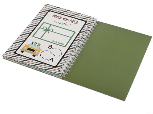 Livre de cartes personnalisé pour les fêtes avec reliure en spirale et couverture rigide durable pour conserver et afficher des cartes saisonnières (1 pièce)
