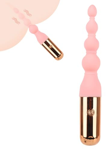 Qcpuuu Perle Anali Vibratore, Catena Anale Ricaricabile, Gancio Anale per Massaggio Prostata, Vibratore Anale per Uomo e Donna, Giocattolo Sessuale per Coppie