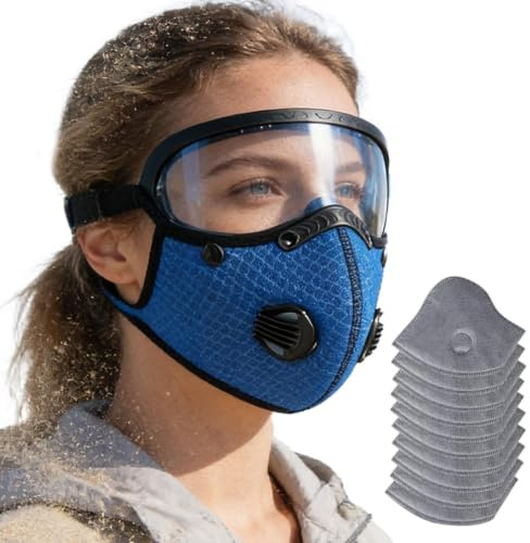 Generisk damm, luftskydd, filter, andningsskydd för trädgårdsarbete | Breathing Covers, purifying Layers, Fresh Guards for Garden Tasks and Outdoor arbetsytor med Vision