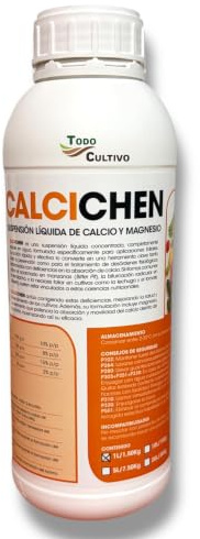 ABONO LIQUIDO CORRECTOR DE CALCIO Y MAGNESIO 1L. Fertilizante para plantas de uso foliar y radicular. Calcichen 1l
