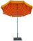 Maffei - Art 181 Venezia - Parasol rond en coton duplex - Diamètre : 200 cm. - Rayures jaunes