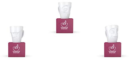 FIFTYEIGHT PRODUCTS TV Tassen Henkelbecher 3-er Set :Grummelig, Verschmitzt & Verdutzt je 350ml