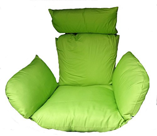 Rattani - Polster, Kissen, Auflage für Rattan Hängeschaukel Schaukelstuhl Rattanschaukel Gr. Sitzfläche 60 x 50 cm - Made in EU