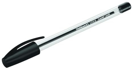 Pelikan Kugelschreiber Stick K86s super soft, Schwarz, ergonomischer Kuli mit supersofter Tinte, 50 Stück, 601450