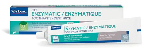 Virbac CET Enzymatic Toothpaste for Dogs - Control Bacteria & Reduce Plaque | Poultry Flavour | 70G