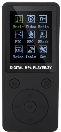 Mini Lecteur MP4 de Musique pour étudiants, MP3 Portable pour Le Sport, Prise en MP4 multifonctionnelle Musique MP3 et vidéo AMV, Livre électrique, Radio, Carte mémoire